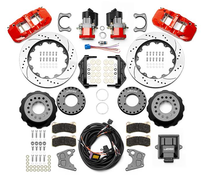 Wilwood AERO4 Rear Electronic Parking Brake Kits 140-15846-DR image 1