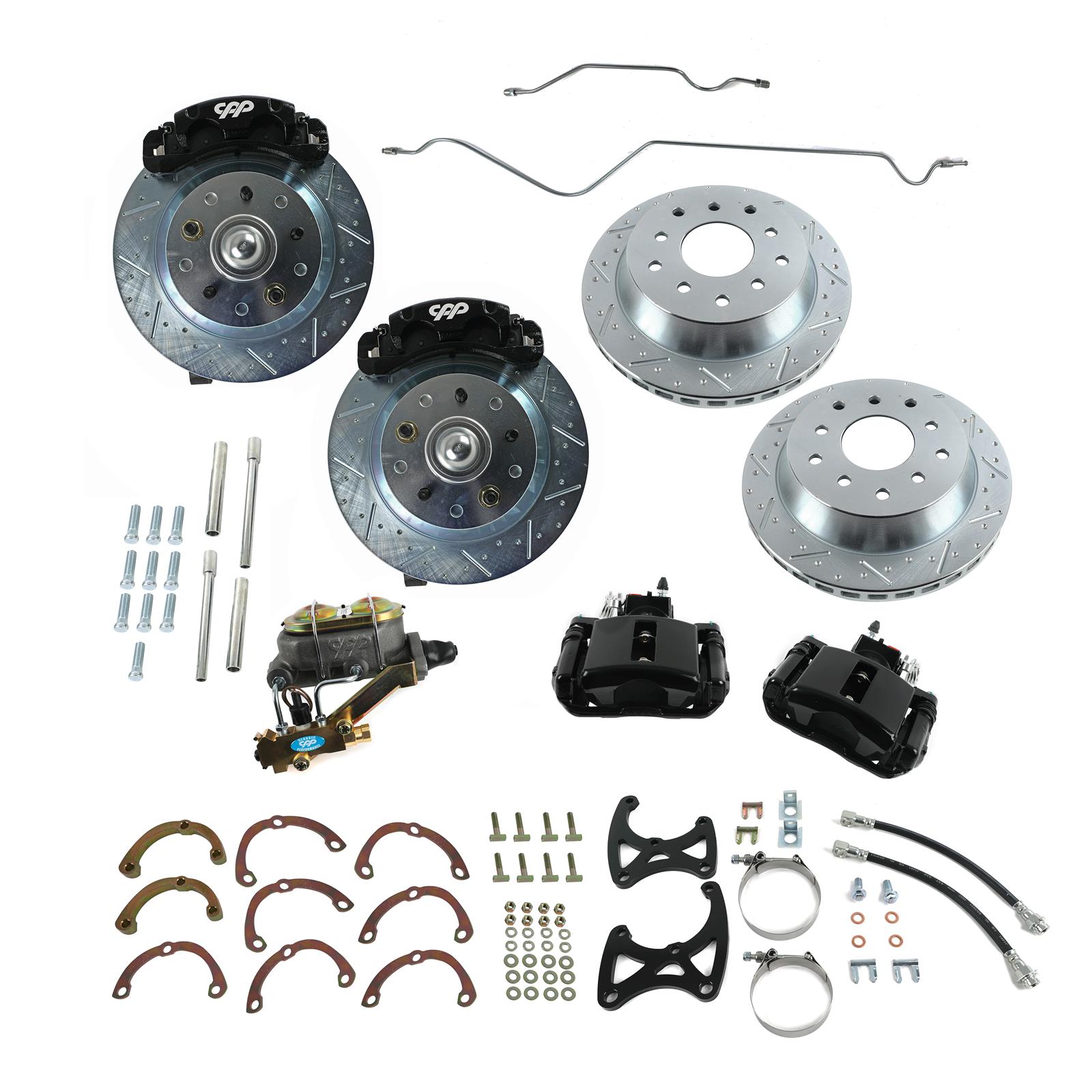 Classic Performance Complete Front and Rear Disc Brake Kits 7387FRBK5-BB image 0