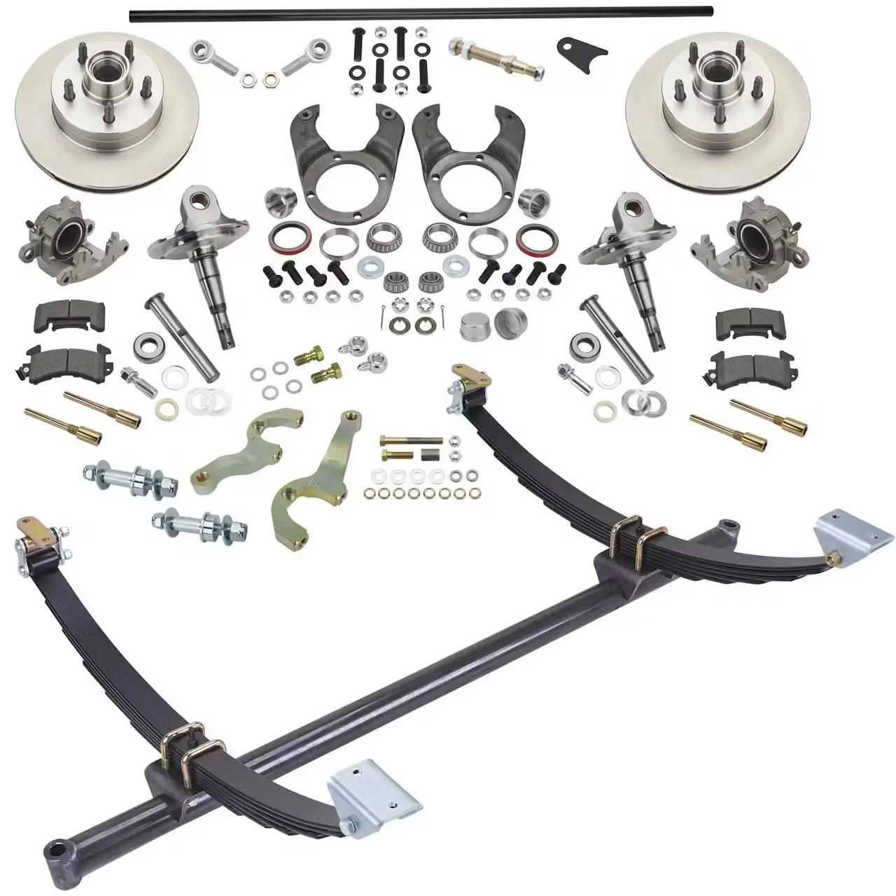 46 In Gasser Ford Axle/Spindle/Brake Kit 5 on 4-1/2 Mopar Bolt Pattern image 0