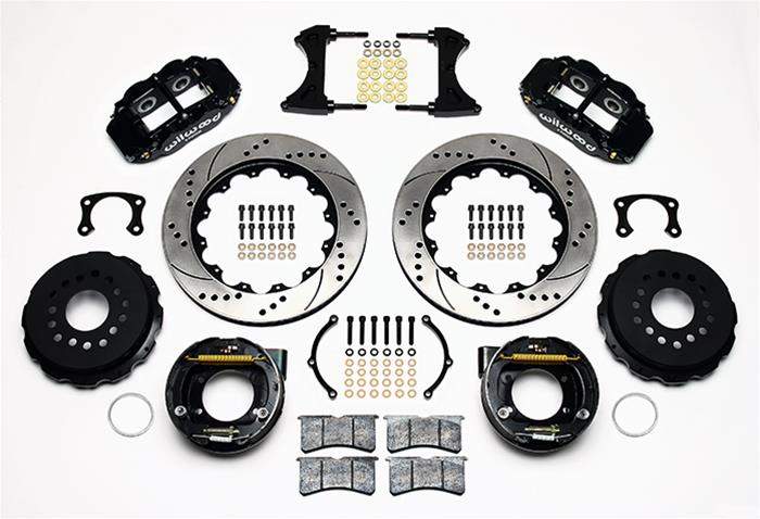 Wilwood Forged Narrow Superlite 4R Big Brake Rear Parking Brake Kits 140-10012-D image 1