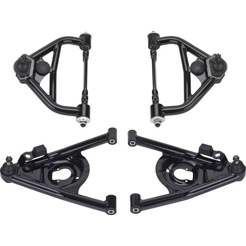 1970-81 Camaro Upper and Lower Tubular Control Arms, Black, Set image 0