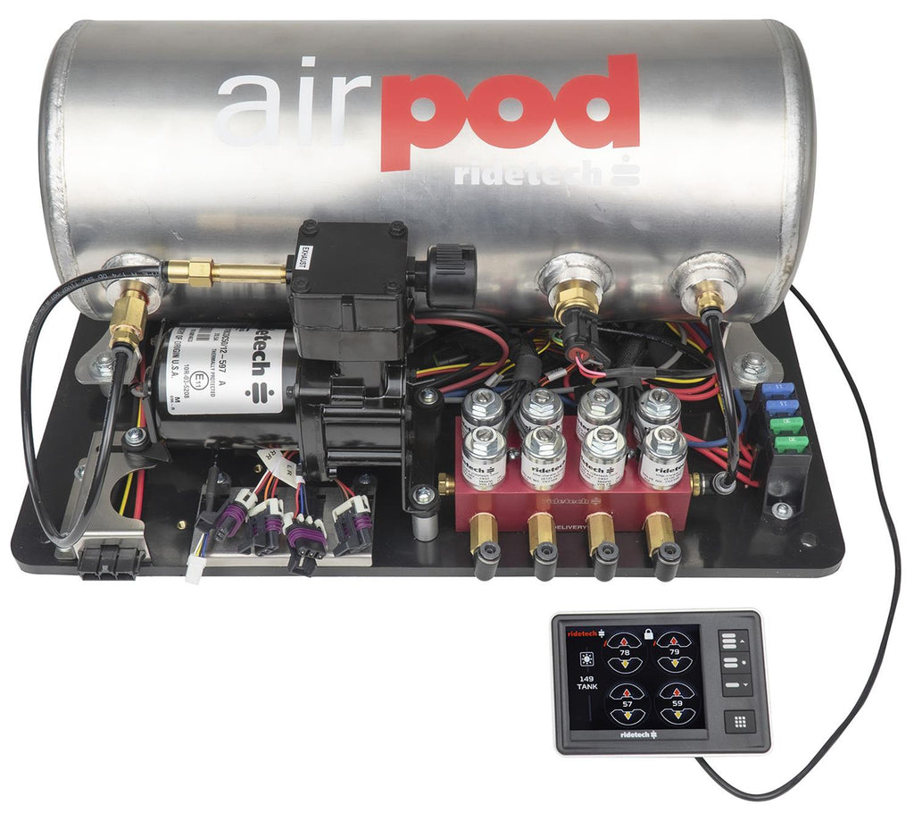 RideTech RidePro E5 Air Ride Suspension Control AirPod Single Compressor Systems 30514000 image 0