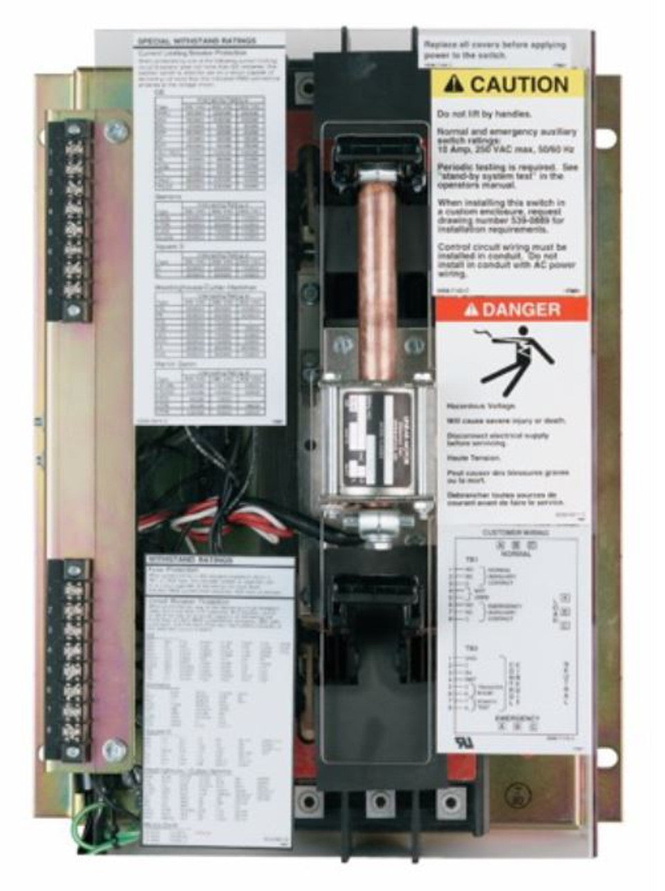 Cummins OTEC 208 Volt 225 Amp 3 Phase PowerCommand 40 Automatic Transfer Switch NEMA 1 | A066Y107 image 1