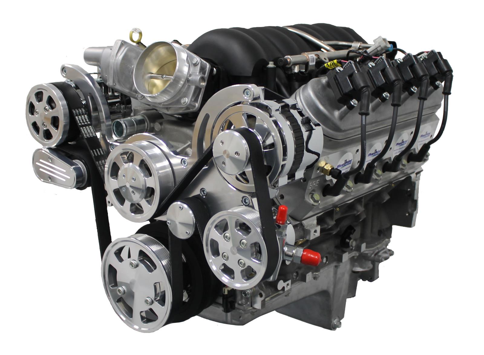 BluePrint Engines Chevy LS 376 C.I.D. 530 HP EFI Retrofit Fully Dressed Long Block Crate Engines PSLS3760CTFK image 0
