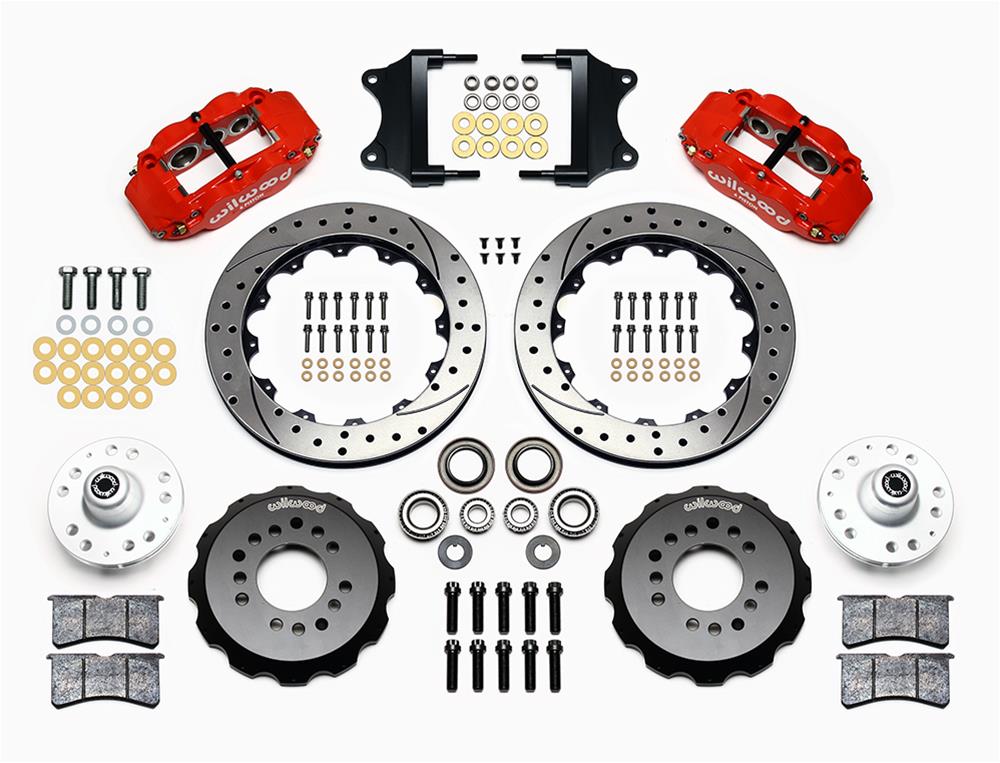 Wilwood Forged Narrow Superlite 6R Big Brake Front Brake Kits 140-12307-DR image 1