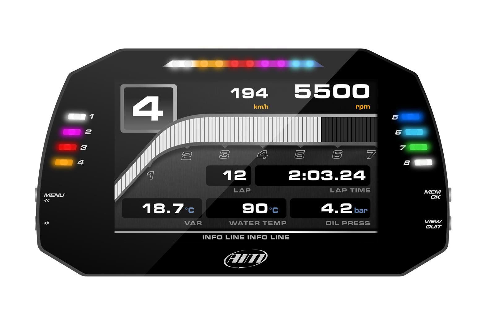 AiM Sports MXG 1.2 Data Loggers XA4MXG12A40R01 image 7