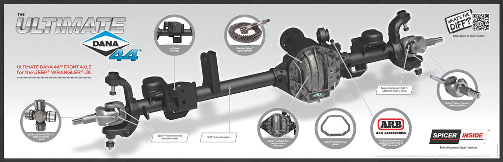 Spicer Drivetrain Products Ultimate Dana 44 Axle Assemblies 10048823 image 2