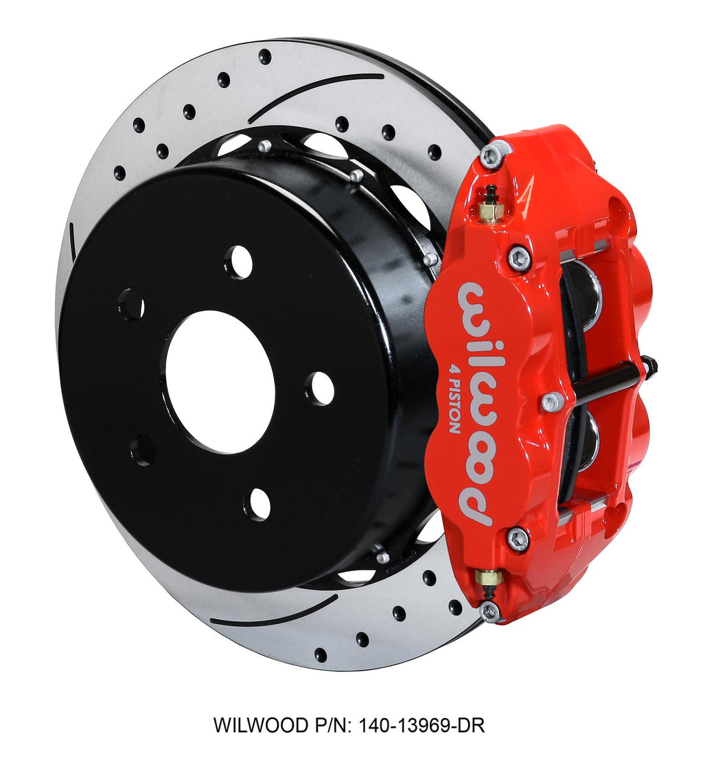 Wilwood Forged Narrow Superlite 4R Big Brake Rear Parking Brake Kits 140-13969-DR image 0