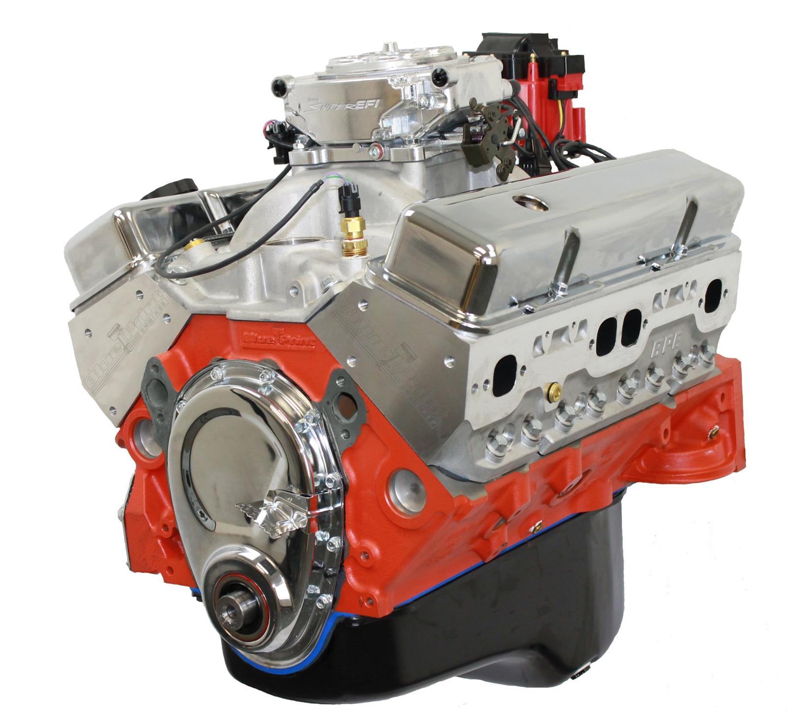 BluePrint Engines GM 400 C.I.D. 508 HP EFI Stroker Fully Dressed Long Block Crate Engines BP4002CTF image 0