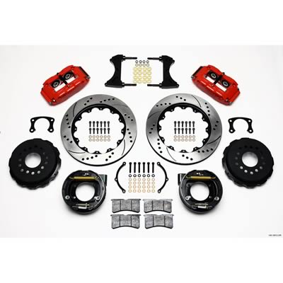 Wilwood Forged Narrow Superlite 4R Big Brake Rear Parking Brake Kits 140-10012-DR image 0