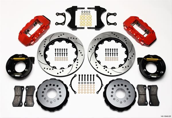 Wilwood AERO4 Big Brake Rear Brake Kits 140-10948-DR image 1