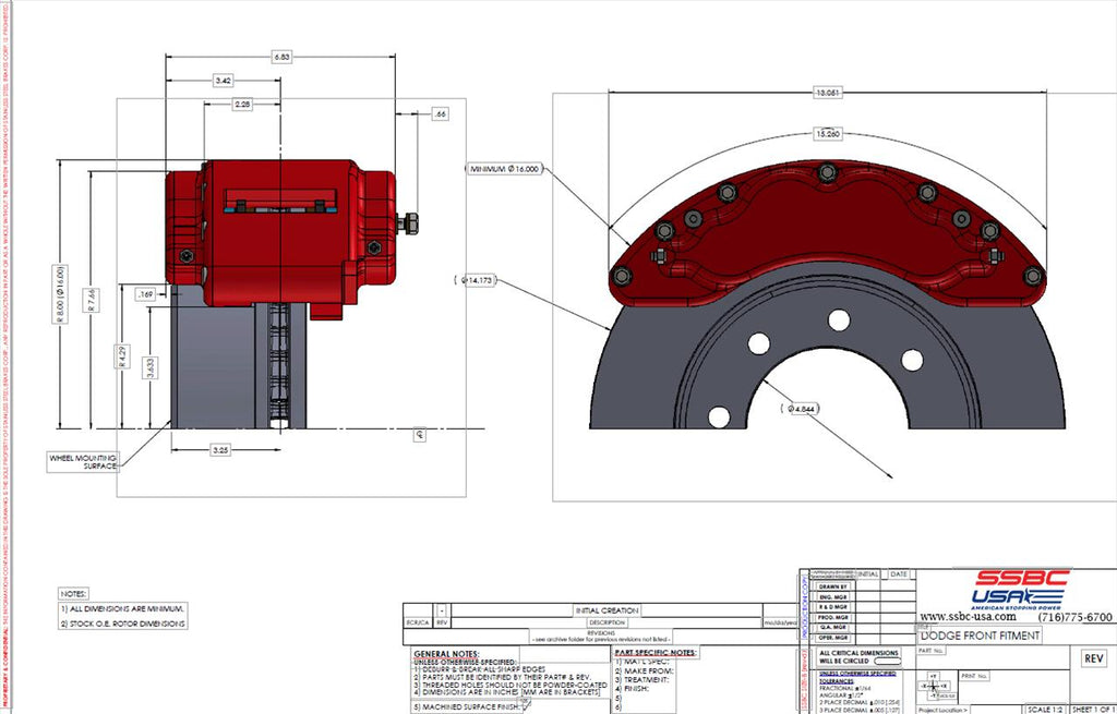 SSBC-USA B8-Barbarian Disc Brake Kits A404-10BLK-DS image 3