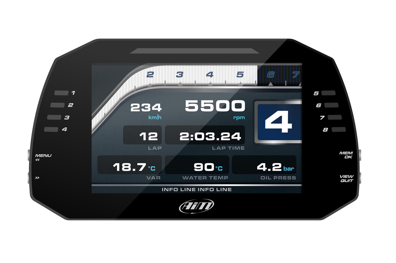 AiM Sports MXG 1.2 Data Loggers XA4MXG12A40R01 image 0