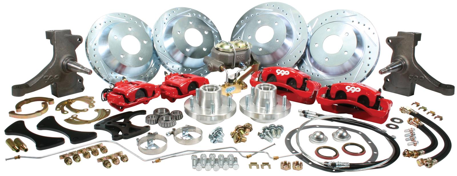 Classic Performance Complete Front and Rear Disc Brake Kits 7387FRBK5-BB image 10