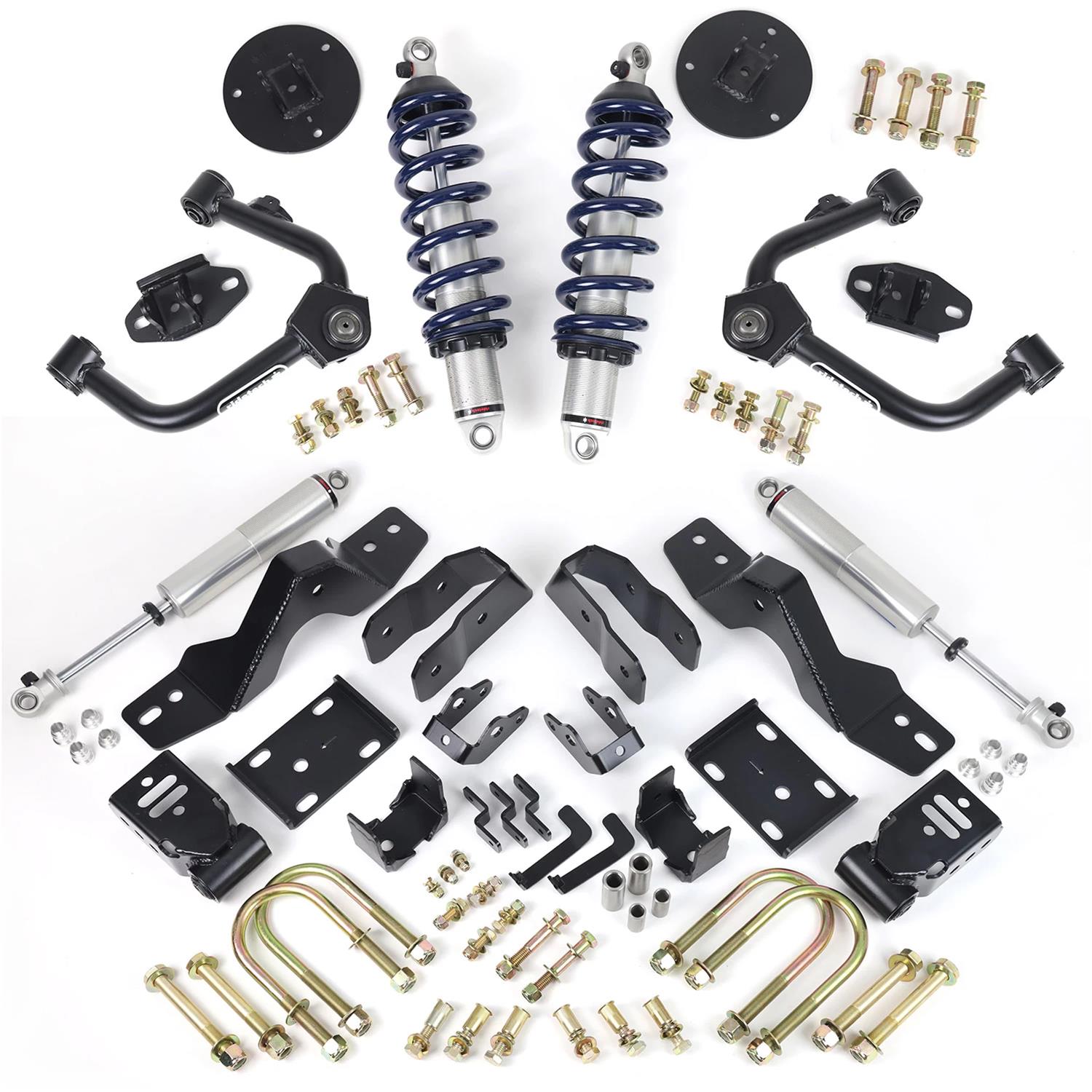RideTech 2019-23 Silverado/Sierra 1500 Suspension Lowering Kits 11720110 image 0