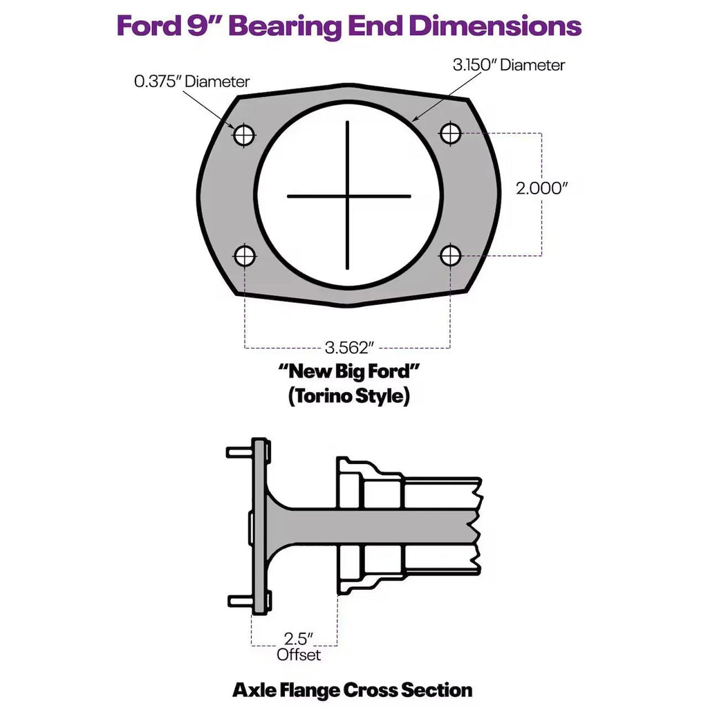 Fabricated 9 Inch Ford Rear Axle Posi Tract 3rd Member, 60 Inch image 2