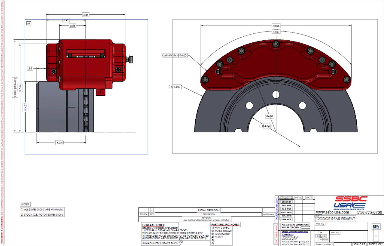 SSBC-USA B8-Barbarian Disc Brake Kits A404-11BLK-DS image 3