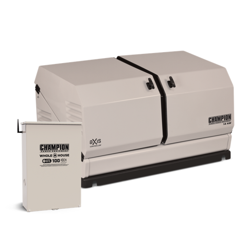 Champion 14kW aXis Home Standby Generator with 100 Amp Whole House Automatic Transfer Switch | 100835 image 0