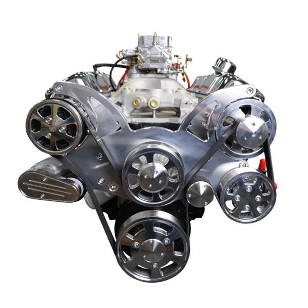 BluePrint Engines GM 496 C.I.D. 600 HP Stroker Dressed Carbureted Long Block Crate Engines BP4967CTCK image 3